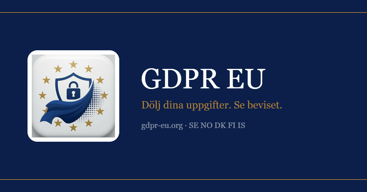 GDPR Nordic screenshot