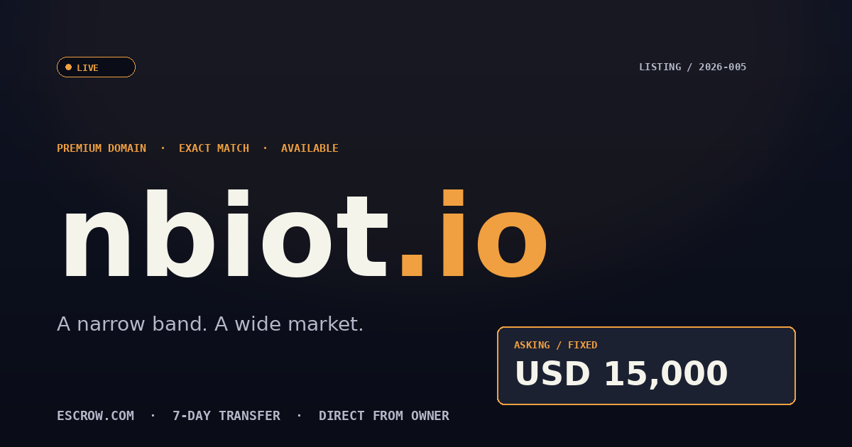 nbiot.io screenshot